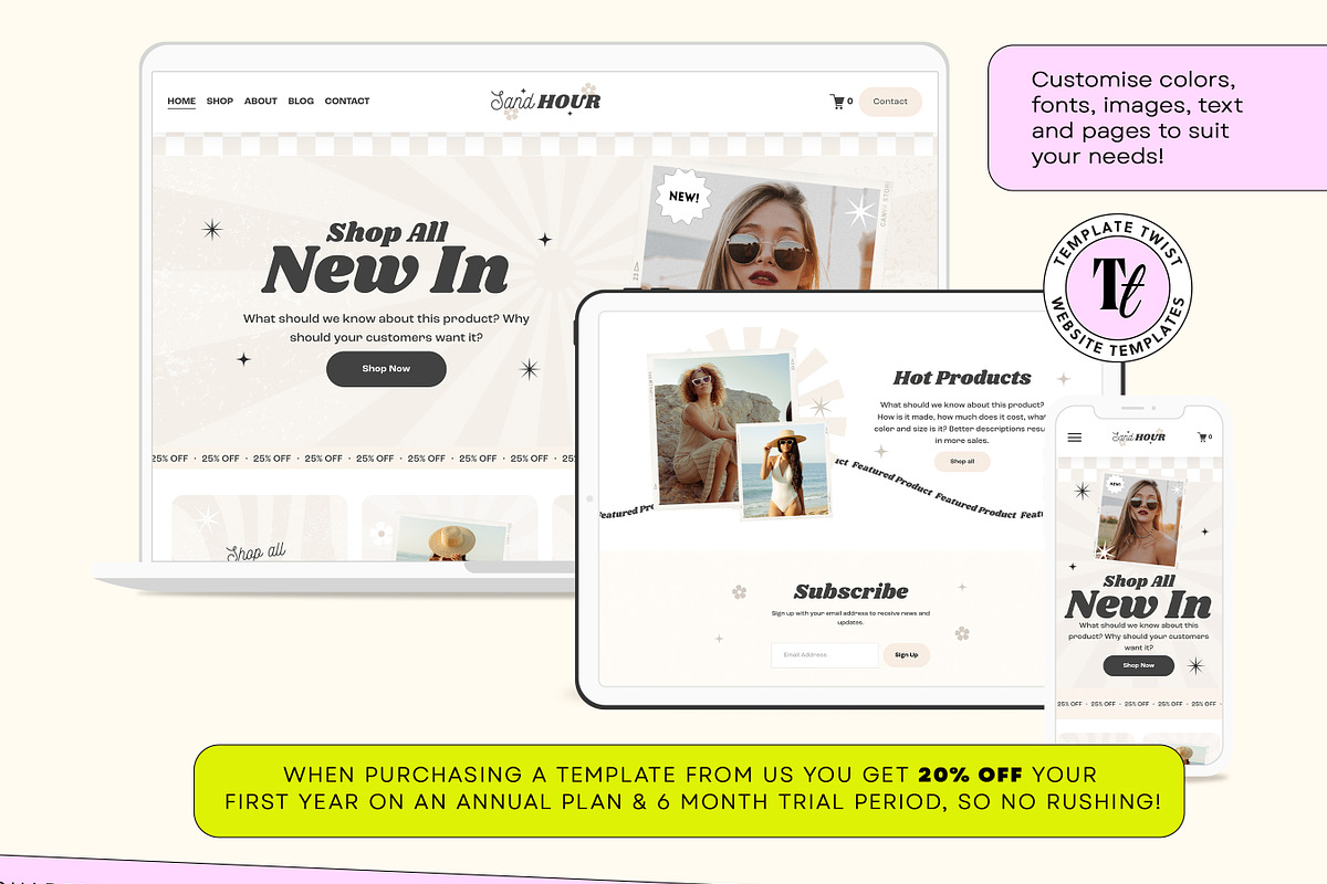Neutral Squarespace Template Store, a Squarespace Template by Template Twist Shop (Photo 8 of 10)