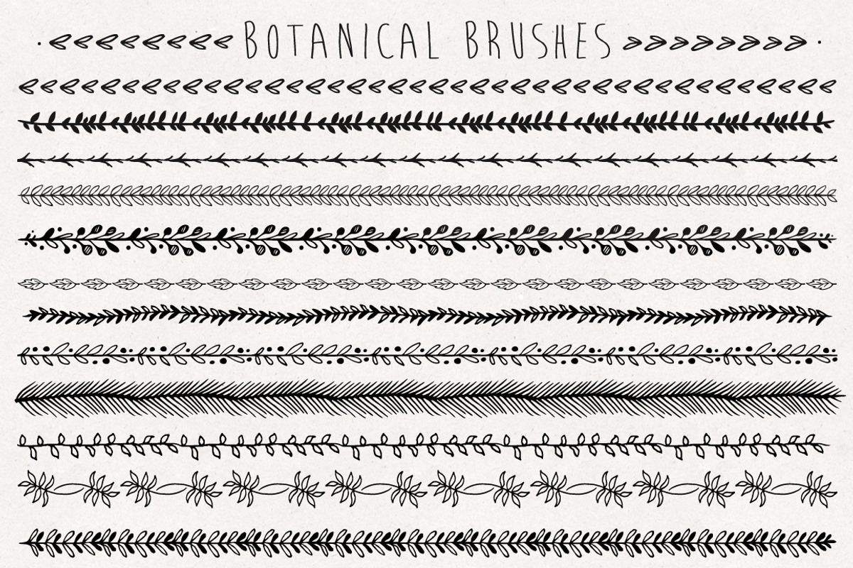 Hand drawn brushes pack, a Graphic by MiraBell (Photo 2 of 5)