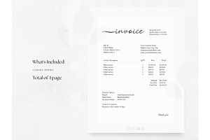 Invoice Editable Template