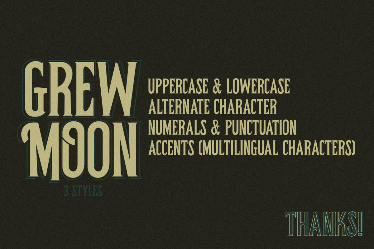 Grewmoon Fonts preview 7