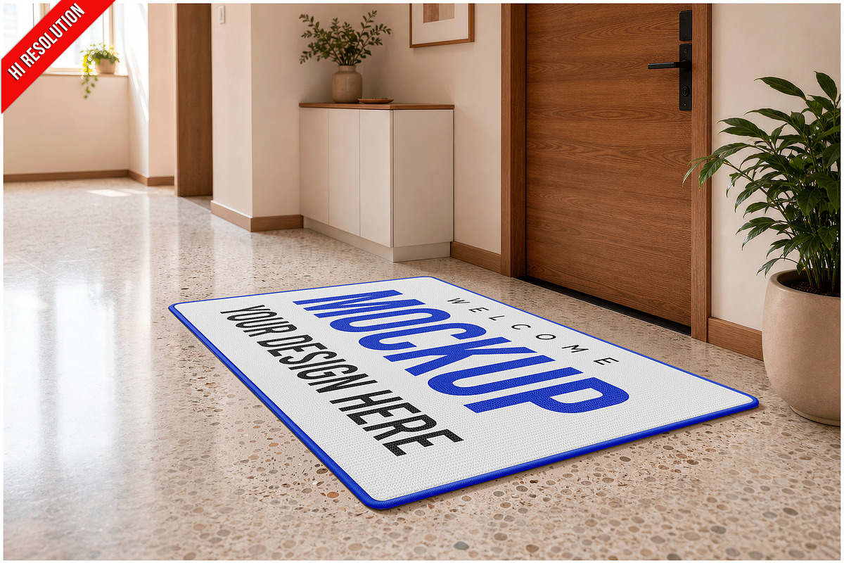 Doormat Home Entryway PSD, a Household Mockup by Bruno's Shop (Photo 1 of 3)