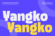 Yangko – Playful Display Font Family