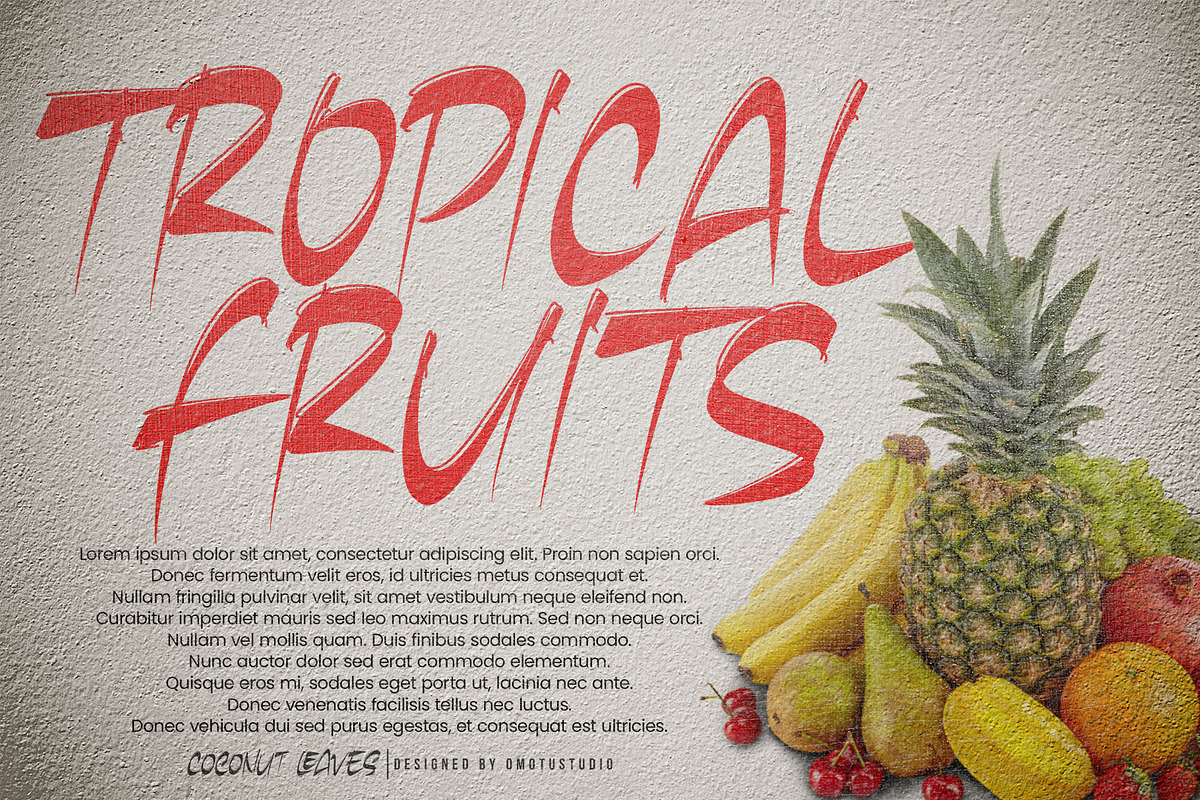 Coconut Leaves, a Handwritten Font by Omotu Studio (Photo 2 of 10)