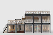 3D Model Container Cafe 9, an Architecture 3D Model by SR 3D Visual (Thumbnail 5 of 23)