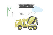 Vector A-Z transport alphabet, an Education Illustration by narinadraban (Thumbnail 10 of 22)