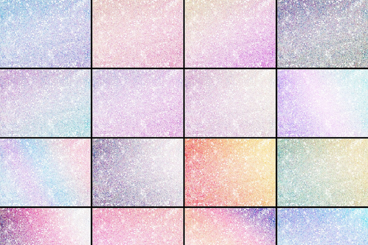Pastel Ombre Glitter Digital Papers, an Illustration by Kandace Lalo Designs (Photo 3 of 3)