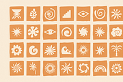 Sunny palms, elements and prints, a Graphic by venimo (Thumbnail 4 of 10)