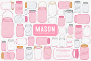 Pink Jar Vectors & Clipart, an Illustration by Amanda Ilkov (Thumbnail 1 of 4)
