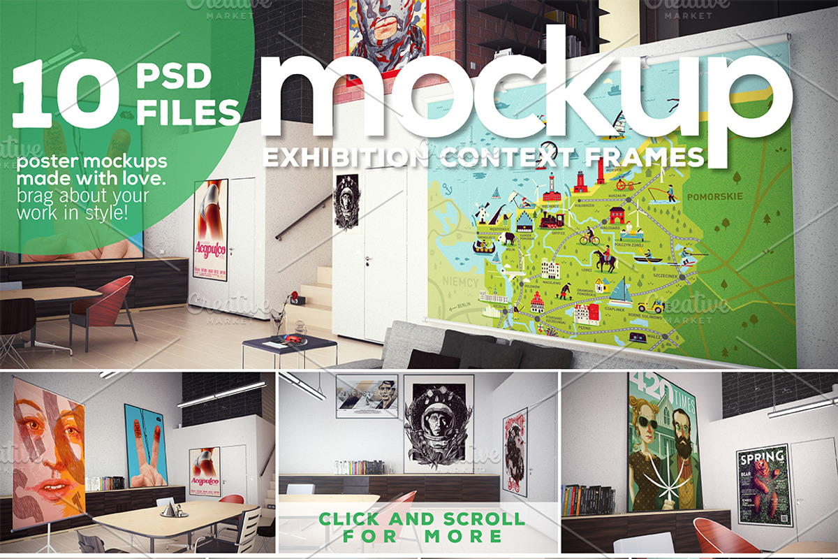 Poster Mockup vol.2 - Context Frames, a Print Template by Northern Kraft