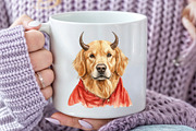 Golden Retriever Halloween Bundle, an Illustration by Pixels.Craft (Thumbnail 7 of 7)