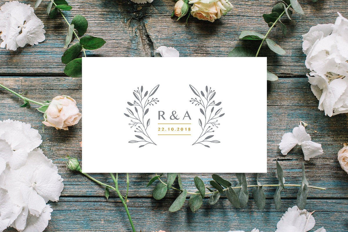 Wedding logo boutique, premade logo, a Branding & Logo Template by Marish (Photo 3 of 9)