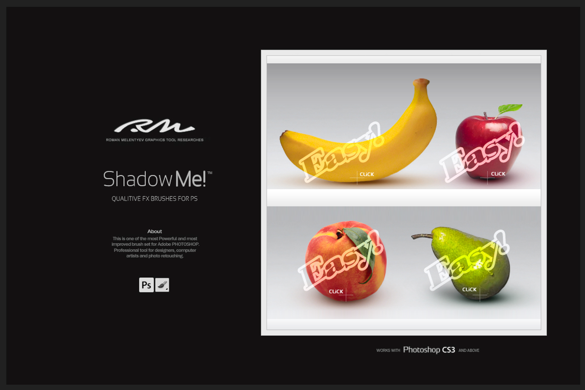 RM Shadow Me! (PS brushes), a Brush Add-On by R M (Photo 3 of 9)