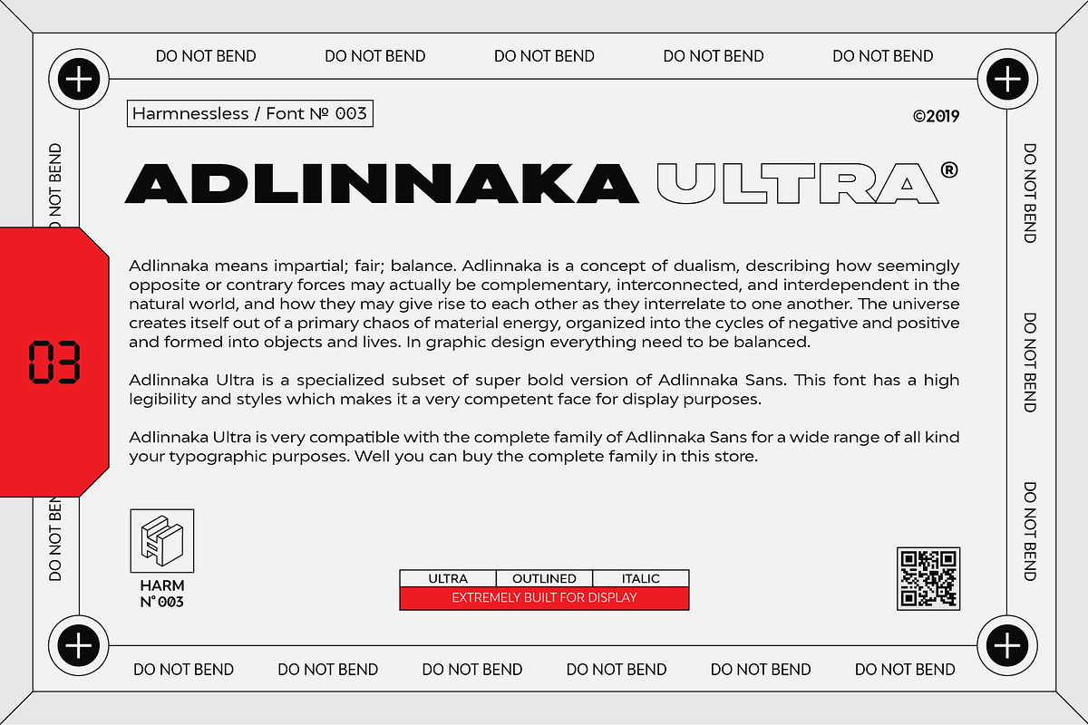 Adlinnaka Ultra - Display Font preview 2