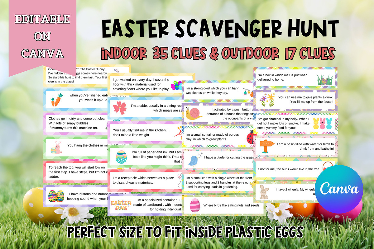 Easter Scavenger Hunt - Canva, a Templates & Theme by Adalin Shop (Photo 1 of 6)
