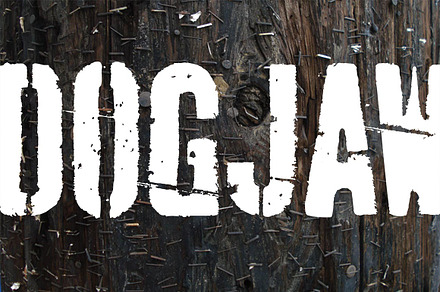 Dogjaw, a Font by Aerotype