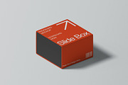 Slide Gift Box Mockup, a Packaging Mockup by UFR_GRAPHIC (Thumbnail 1 of 4)