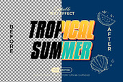 3D Text Effect Summer Theme, a Layer Style Add-On by Mockmenot (Thumbnail 2 of 2)
