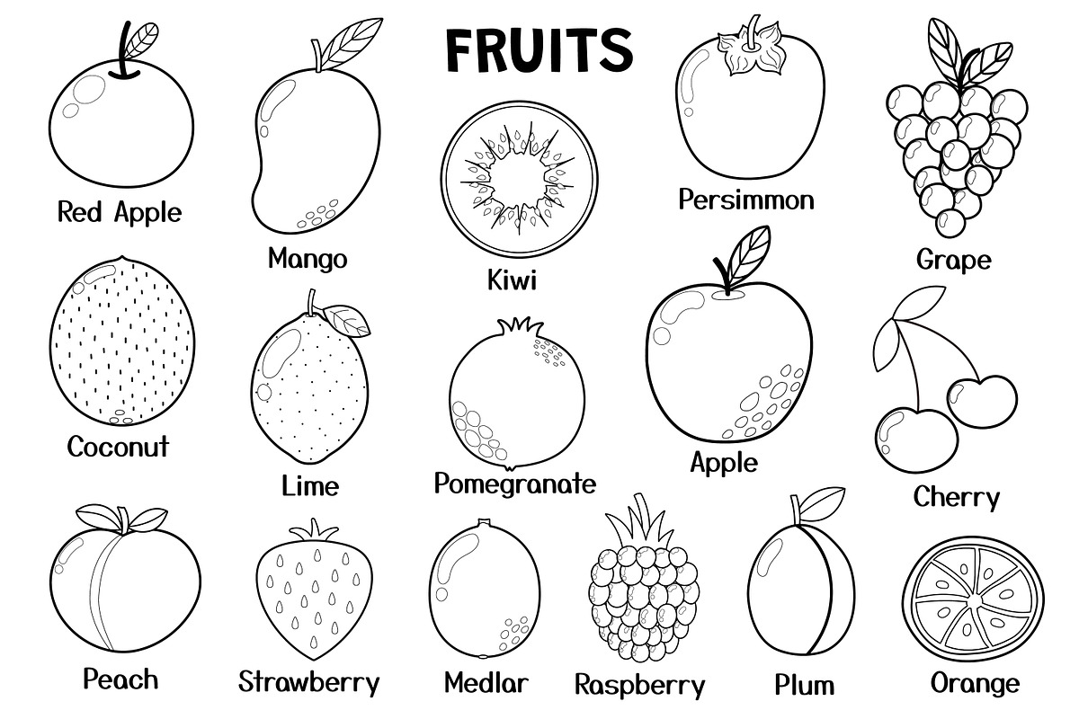 Fruits and Vegetables Clipart Bundle, an Object Graphic by Gulnara Sabirova (Photo 29 of 35)
