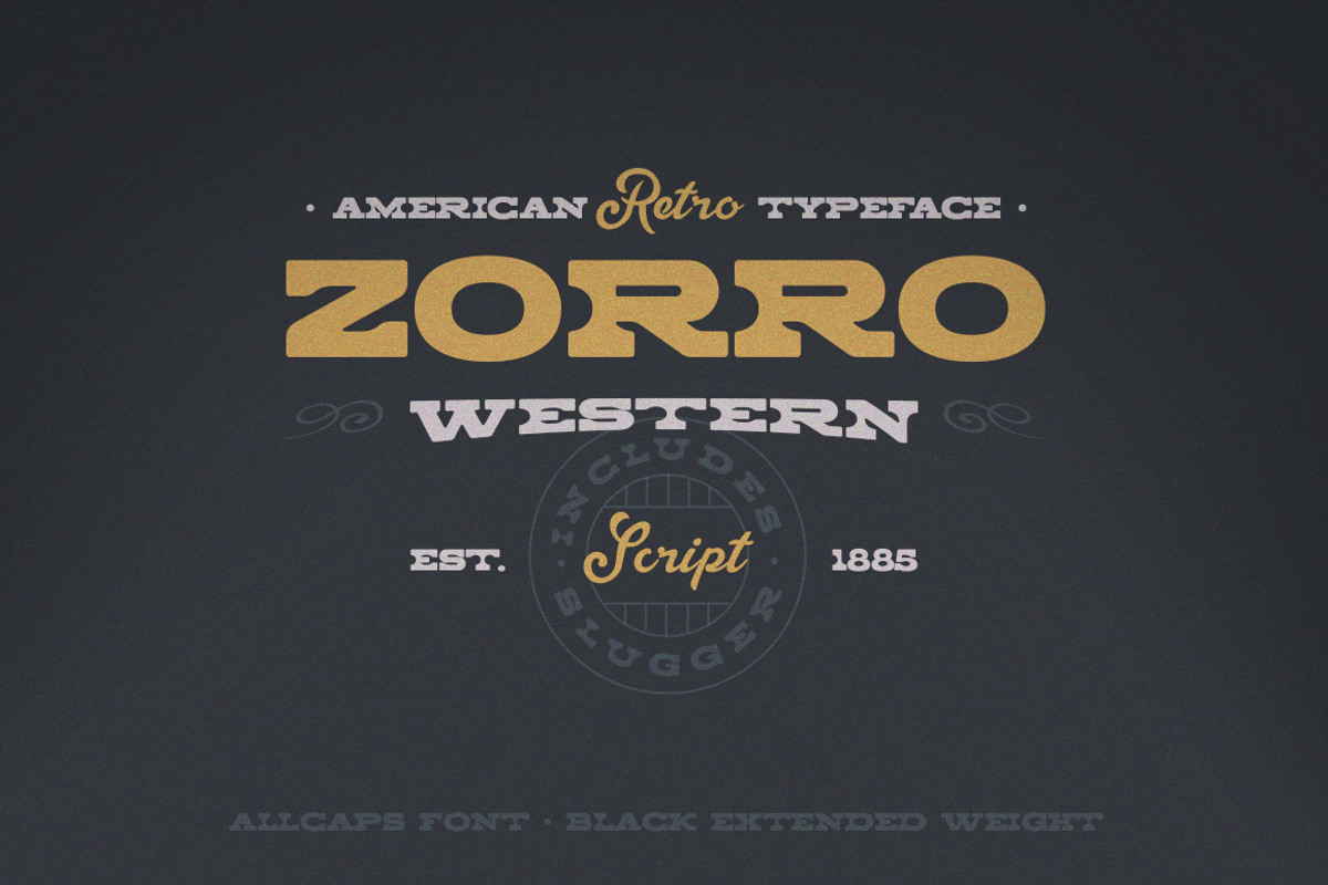 Zorro Font Duo, image size:1200x800