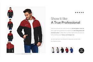 Men Fleece Mock-ups Set FREE DEMO