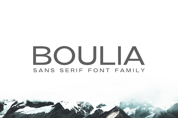 Boulia Sans Serif Font Family preview 8