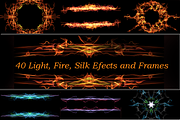 40x Light, fire, silk effects and fr, an Illustration by HQPhoto Store (Thumbnail 1 of 2)