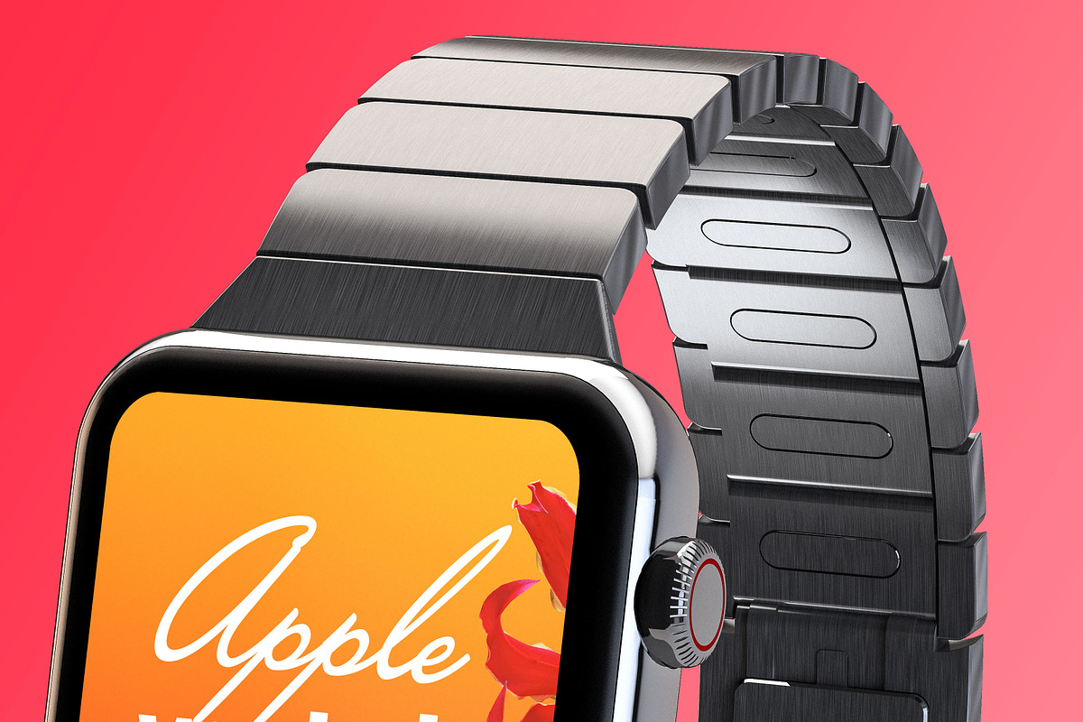 Apple Watch Design Mockup, a Wearable Device Mockup by illustrated (Photo 7 of 10)