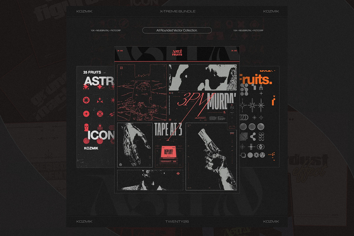 X-TREME DESIGN BUNDLE, an Object Graphic by KOZMIKDZN (Photo 2 of 5)