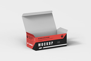 Rectangular Paper Box Packaging PSD