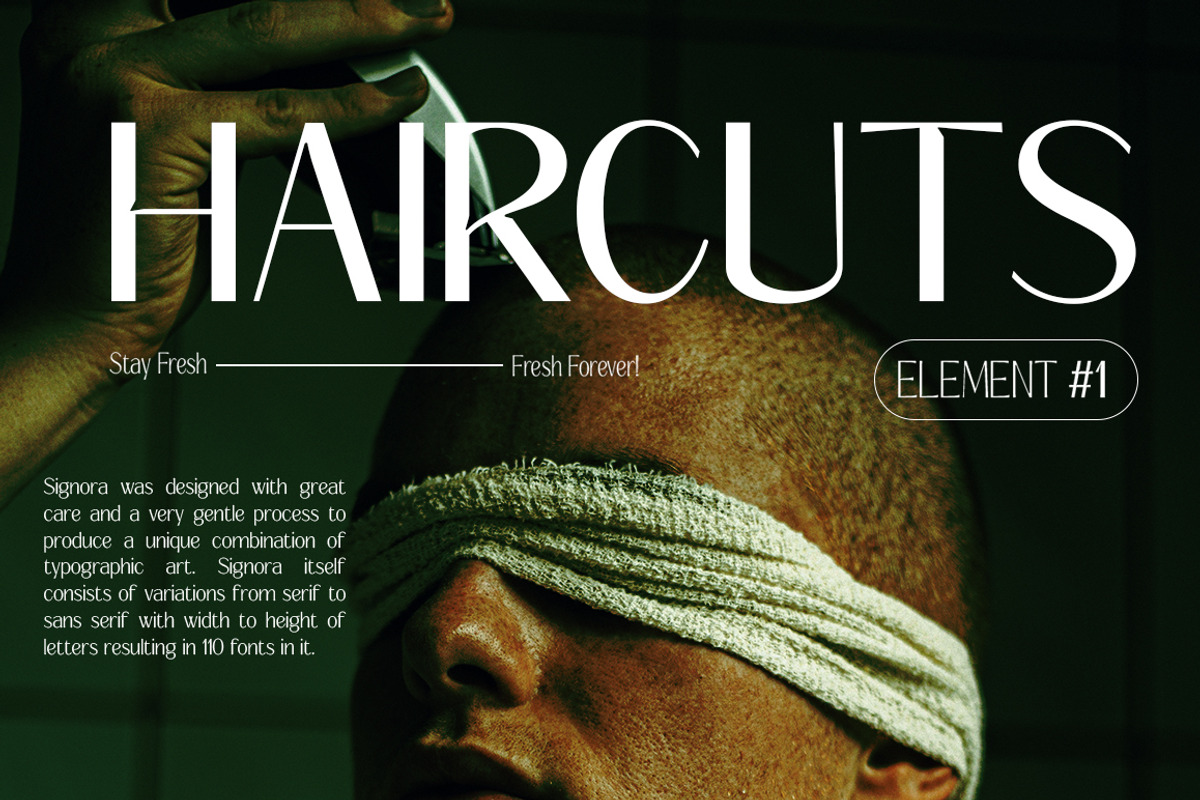 Signora | Sans Serif Family, a Sans Serif Font by Black Studio (Photo 4 of 11)