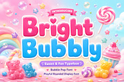 Bright Bubbly, a Slab Serif Font by Wow Magic (Thumbnail 1 of 5)
