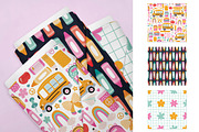 Retro School Seamless Patterns, a Pattern Graphic by Alanna Messina Design Co (Thumbnail 8 of 9)