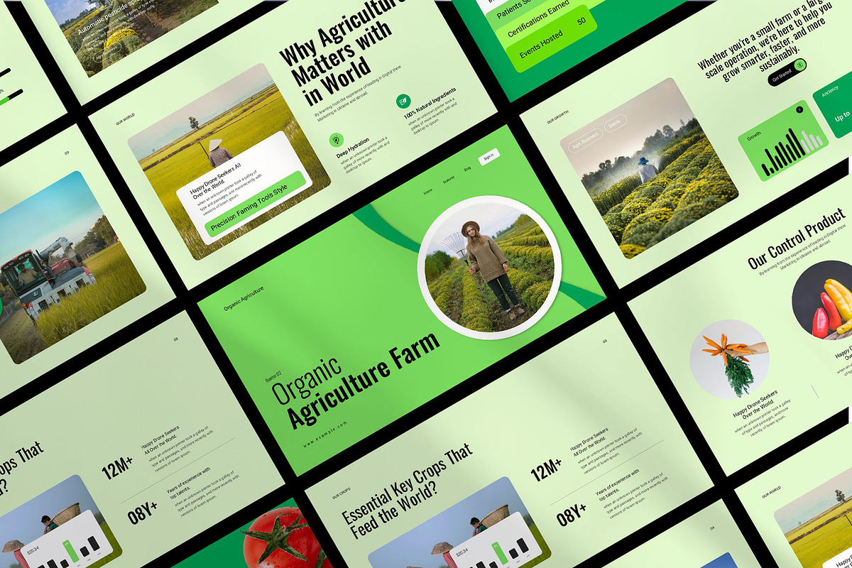 Agriculture Presentation Template, a Presentation Template by KreateTribe (Photo 6 of 6)