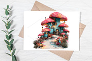 Whimsical Mushroom Pathways Clipart, a Seasonal Illustration by Canvas Craft (Thumbnail 5 of 7)