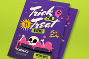 Trick Or Treat Event Flyer, a Flyer Template by graphicook (Thumbnail 2 of 3)