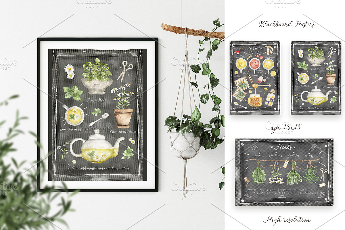 Watercolor Herbs and Spices, a Food Illustration by MayaNavits (Photo 7 of 13)