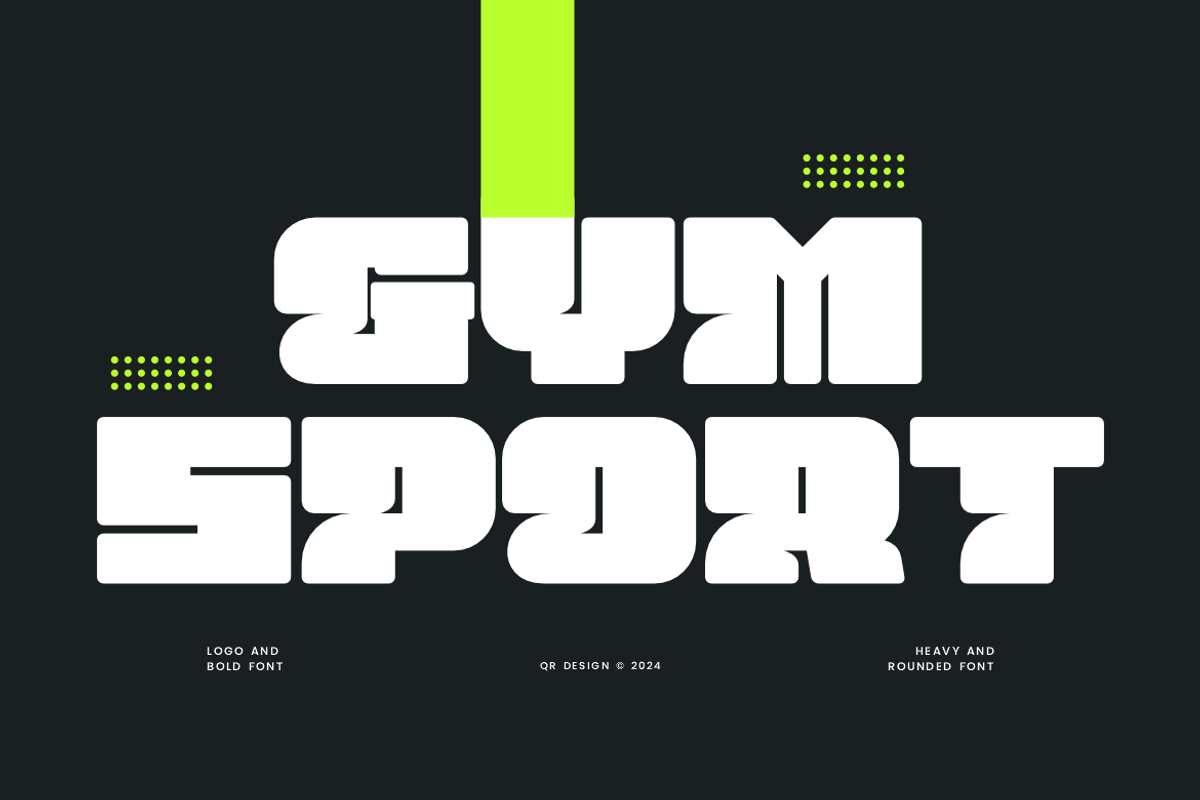 Sunyprog Bold Heavy & Logotype Font, a Sans Serif Font by QR Design Studio (Photo 4 of 8)