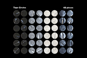 PNG TAPE Lines & Circles Shapes PACK