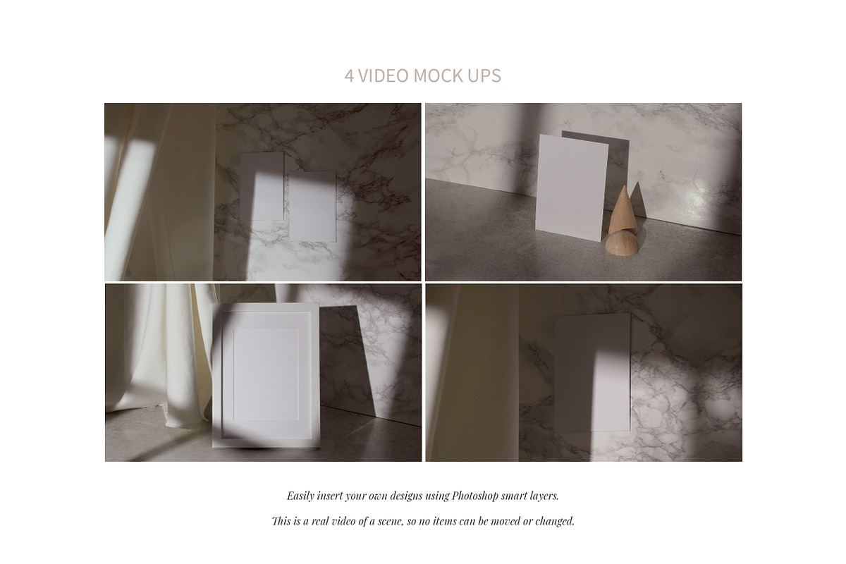Shadow & Marble Video Mock Up, a Print Template by Amy Louise Baker (Photo 3 of 5)