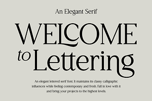 Welcome to Lettering