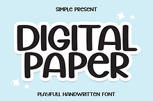 Digital Paper | Script Font
