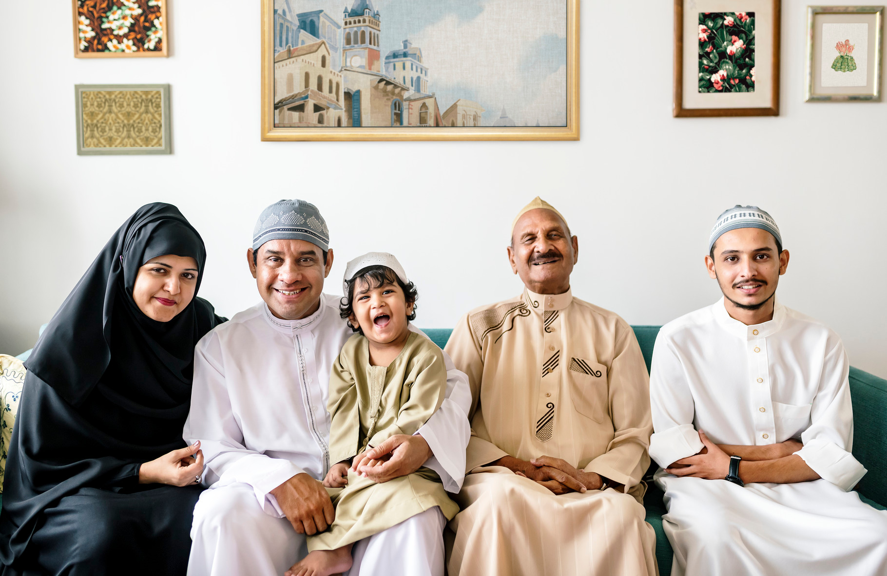 Muslim family spending time together, a Person Photo by rawpixel