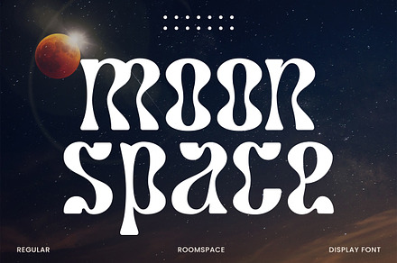 moonspace | Round Display Font, a Serif Font by roomspace creative lab