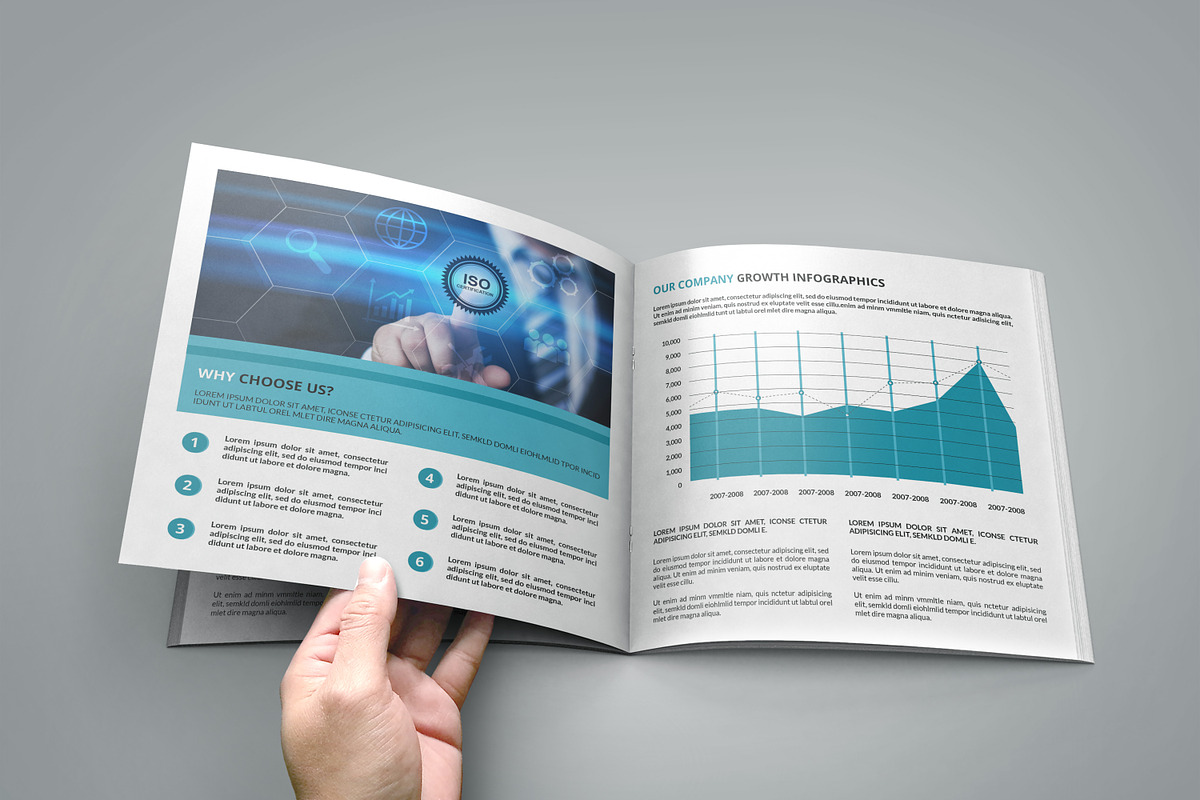 Business Square Bifold Brochure, a Brochure Template by Template Shop (Photo 5 of 7)