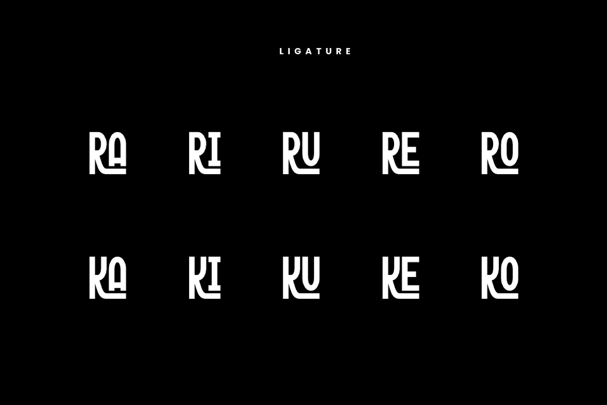 Graviked - Ligatures Font, a Sans Serif Font by Iqsiart Studio (Photo 7 of 8)
