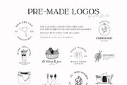Home & Hobby | Line Logo kit, a Branding & Logo Template by Kate Macate (Thumbnail 4 of 16)