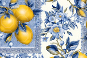 SICILIAN GARDEN SEAMLESS BUNDLE I, a Texture Illustration by RefinedFantasyStudio (Thumbnail 4 of 9)