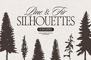 Pine and Fir Tree Silhouettes, an Object Illustration by TheMountBirdStudio (Thumbnail 1 of 6)