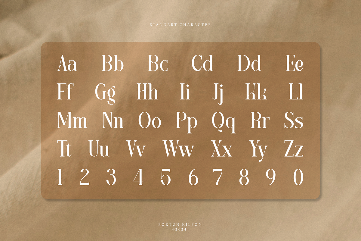 Fortun Kilfon | Modern Elegant Serif, a Serif Font by Denustudios (Photo 13 of 15)