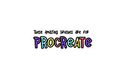 Procreate Character Stamp Brushes, a Brush Add-On by AnniaArt (Thumbnail 5 of 5)